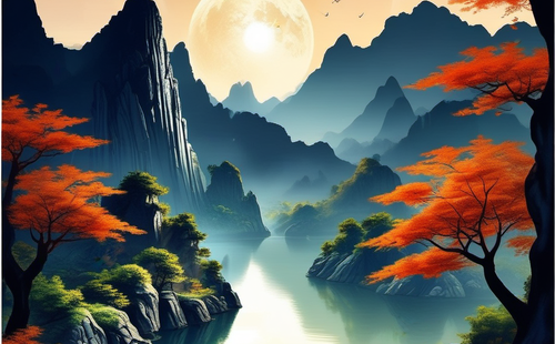 What are the poems related to Mid-Autumn Moon by Su Shi?