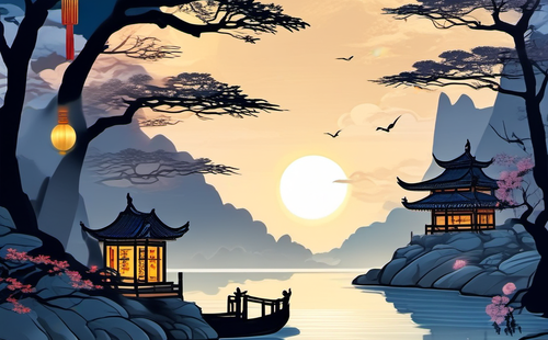 How can the origin of the Lantern Festival be described in 20 words?