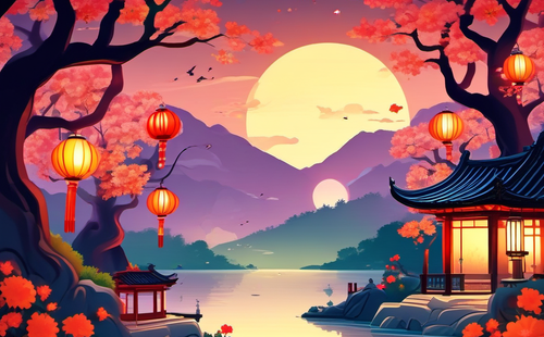 What foods are associated with the Lantern Festival?