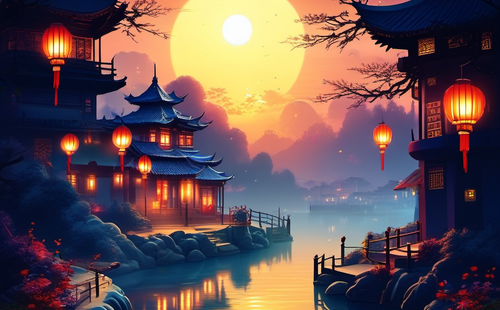 Where can I find works of beautiful writing about the Lantern Festival?